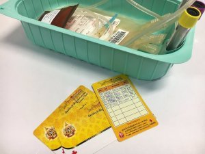 タイの献血ドナーカード