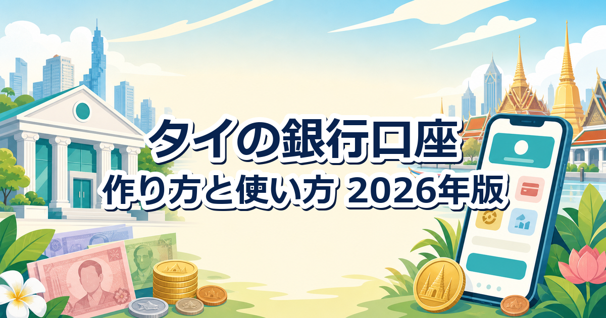 タイの銀行口座の作り方と使い方【2026年版】規制強化で何が変わったか